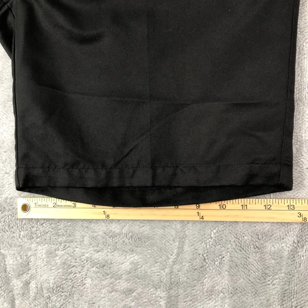 Haggar Shorts Men's Size 40 Black Flat Front Chino Golf Casual Summer Outdoor